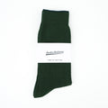 Cotton Ribbed Socks Dark Green